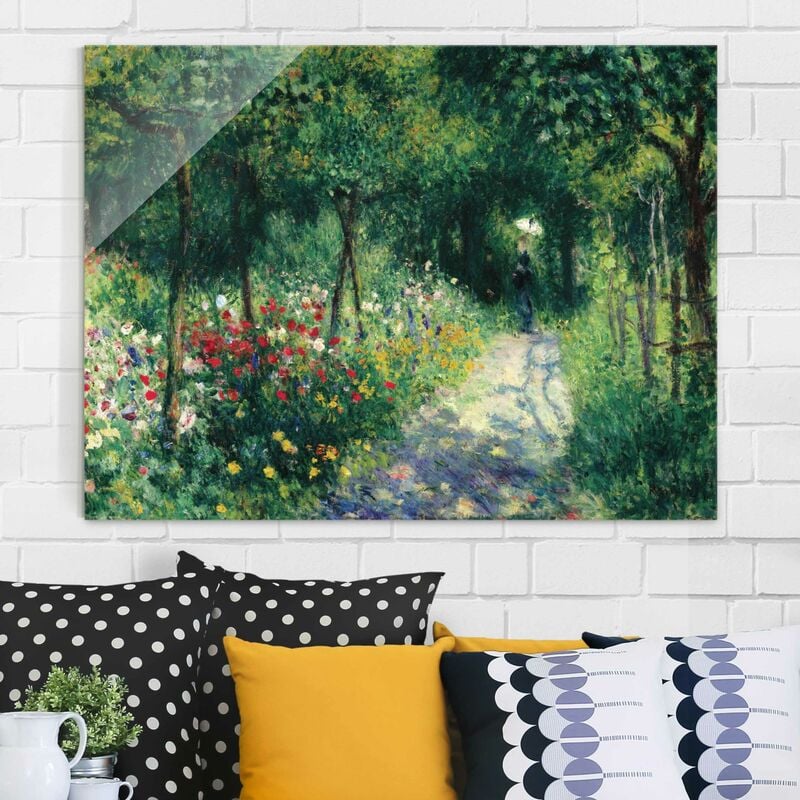 

Bilderwelten - Cuadro de cristal - Auguste Renoir - Mujeres en un Jardín - Impresionismo Apaisado 3:4 Dimensión LxA: 60cm x 80cm