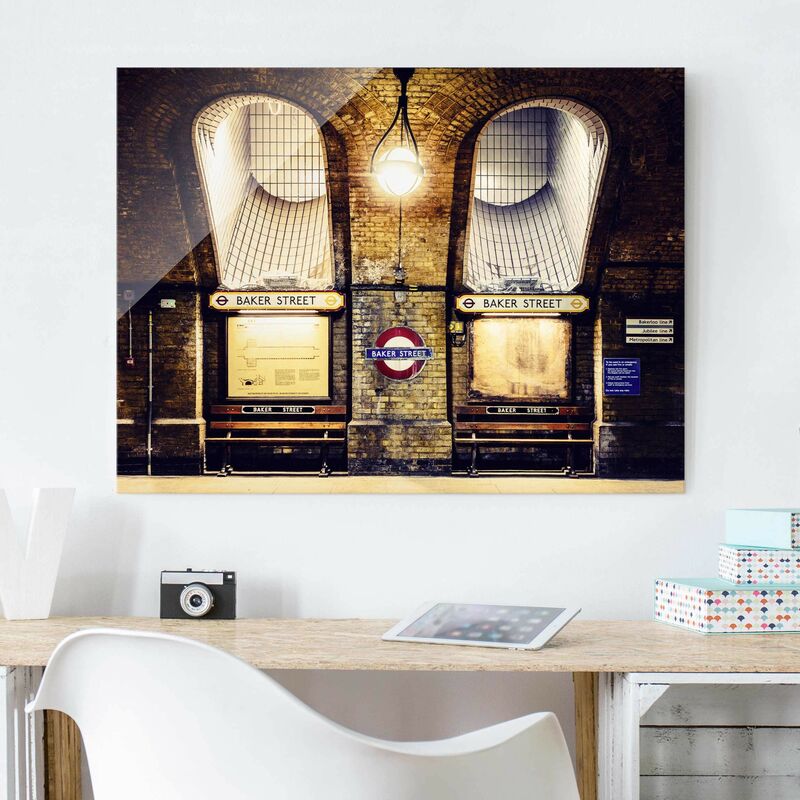 

Cuadro de cristal - Baker Street - Apaisado 3:4 Dimensión LxA: 60cm x 80cm