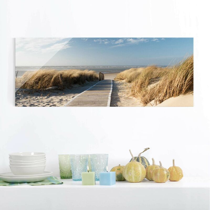 

Cuadro de cristal - Baltic beach - Panorama Apaisado Dimensión LxA: 20cm x 55cm