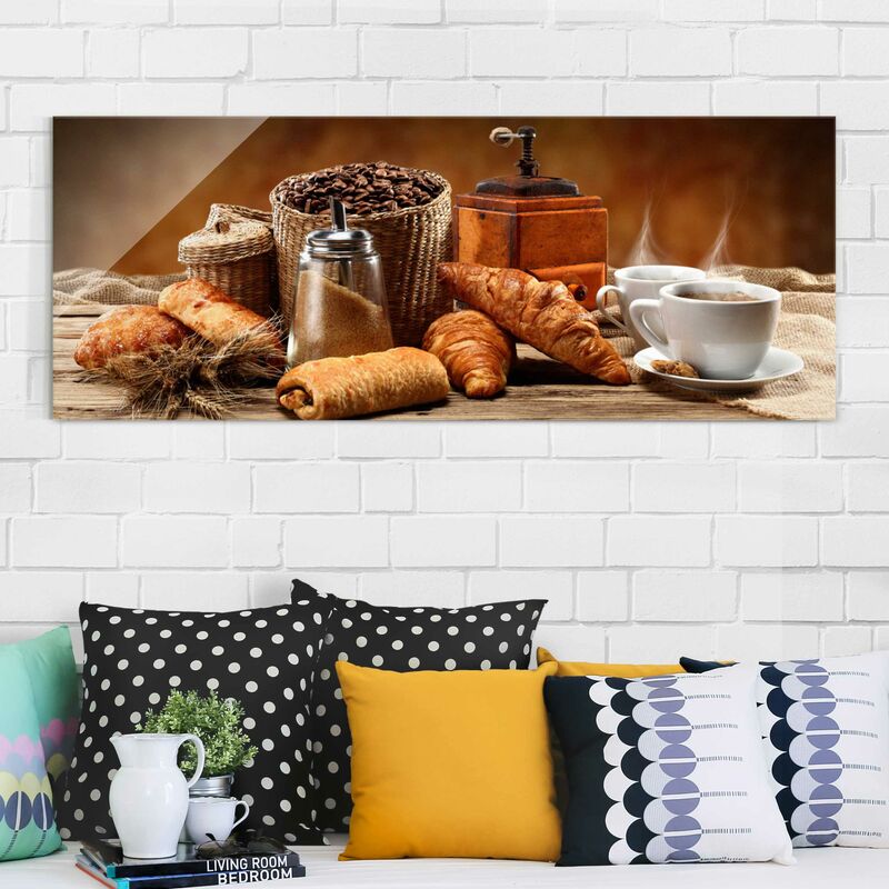 

Bilderwelten - Cuadro de cristal - Breakfast Table - Panorama Apaisado Dimensión LxA: 50cm x 125cm