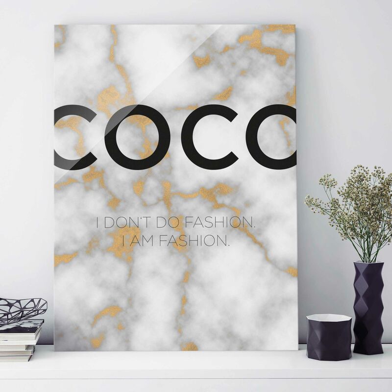 

Cuadro de cristal - Coco - I Dont Do Fashion - Formato Alto 4:3 Dimensión LxA: 80cm x 60cm