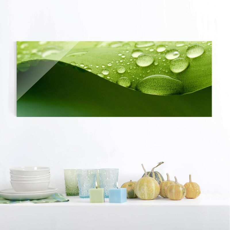 

Bilderwelten - Cuadro de cristal - Drops of Nature - Panorama Apaisado Dimensión LxA: 30cm x 80cm