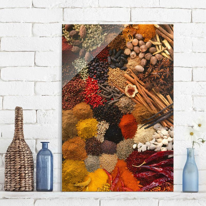 

Cuadro de cristal - Exotic Spices - Formato Alto 3:2 Dimensión LxA: 90cm x 60cm