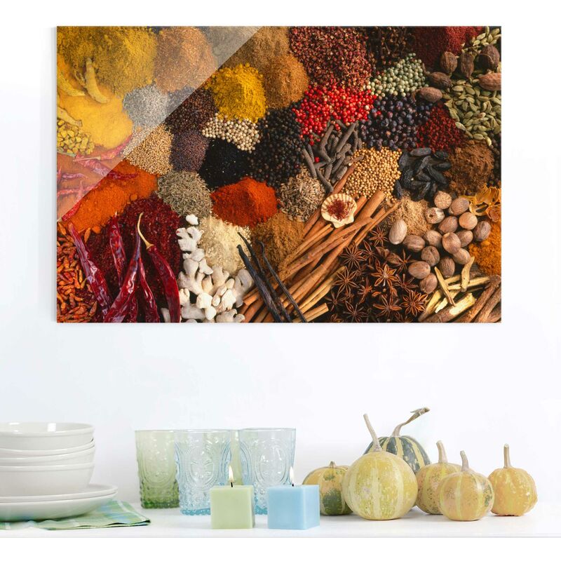 

Cuadro de cristal - Exotic Spices - Formato Apaisado 2:3 Dimensión LxA: 30cm x 45cm
