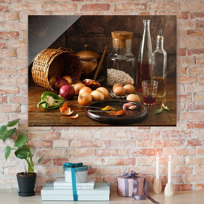 

Bilderwelten - Cuadro de cristal - Fragancias para cocinar - Formato Apaisado 3:4 Dimensión LxA: 75cm x 100cm