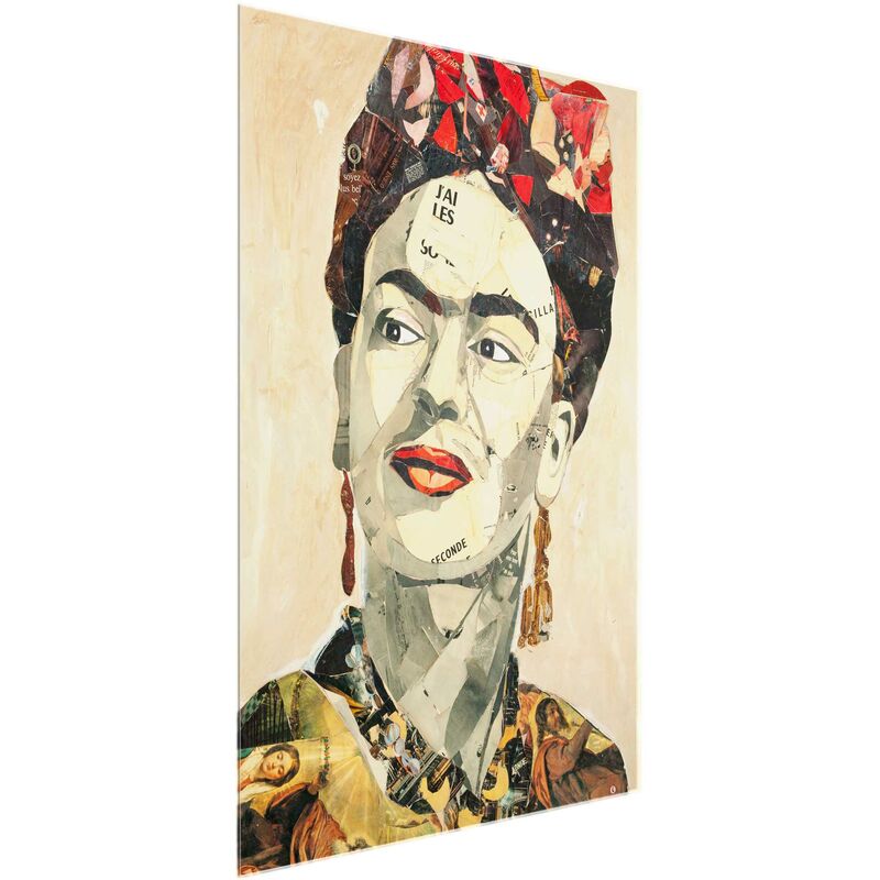 

Bilderwelten - Cuadro de cristal - Frida Kahlo - Collage No.2 - Formato Alto 4:3 Dimensión LxA: 100cm x 75cm