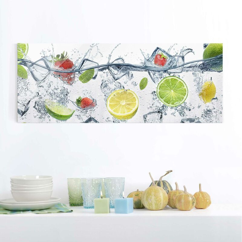 

Cuadro de cristal - Fruit Cocktail - Panorama Apaisado Dimensión LxA: 30cm x 80cm