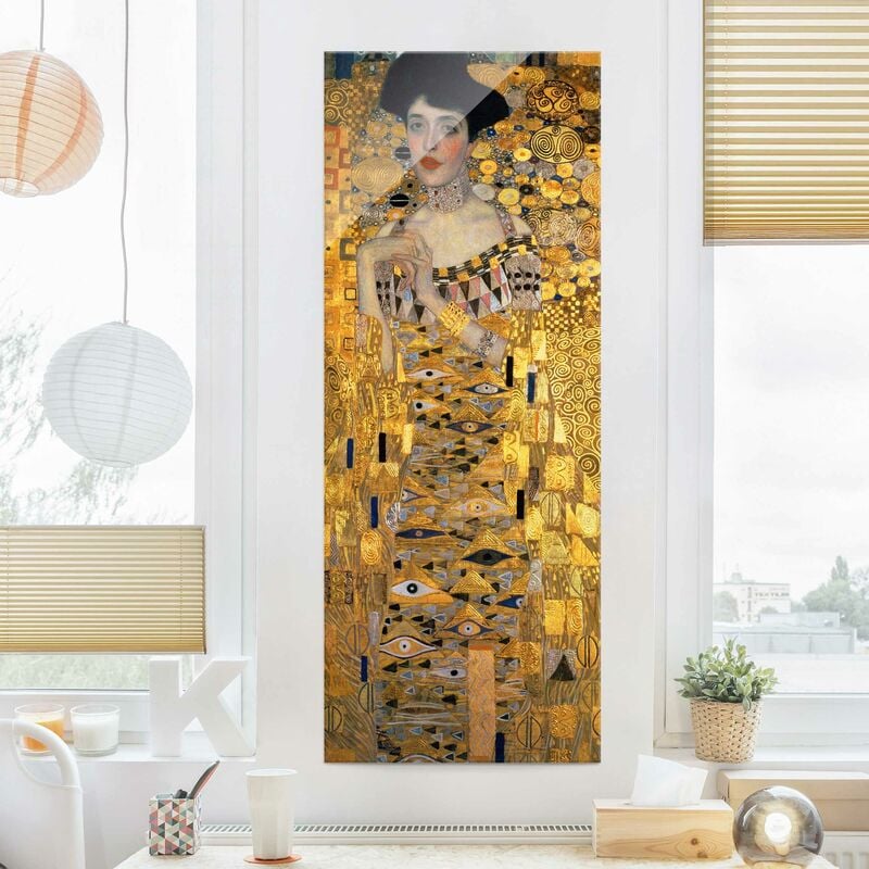 

Cuadro de cristal - Gustav Klimt - Portrait Of Adele Bloch-Bauer I - Panorama Alto Dimensión LxA: 100cm x 40cm