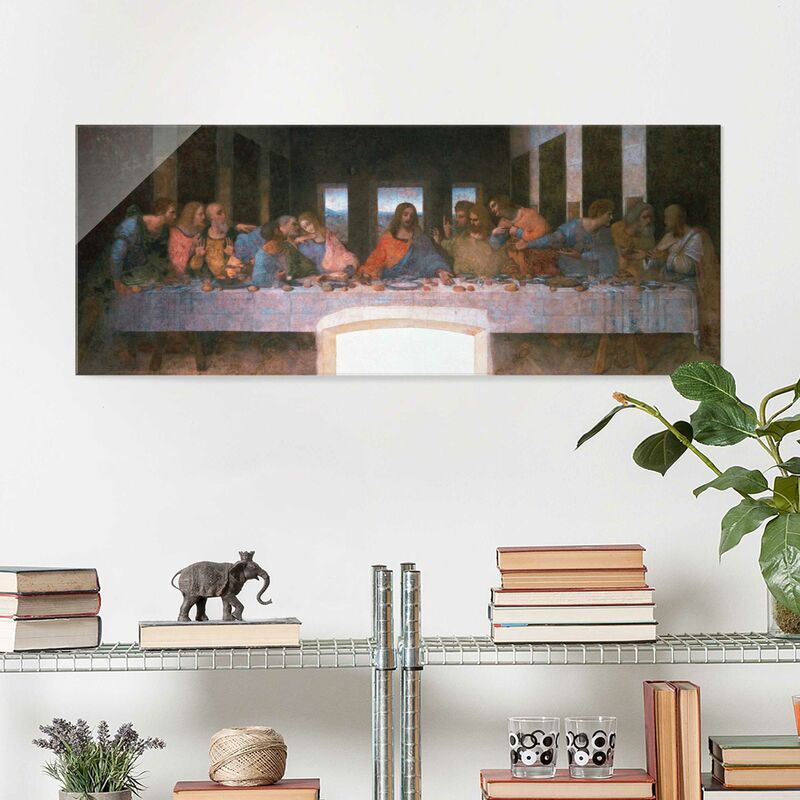

Bilderwelten - Cuadro de cristal - Leonardo da Vinci - The last Supper - Panorama Apaisado Dimensión LxA: 40cm x 100cm