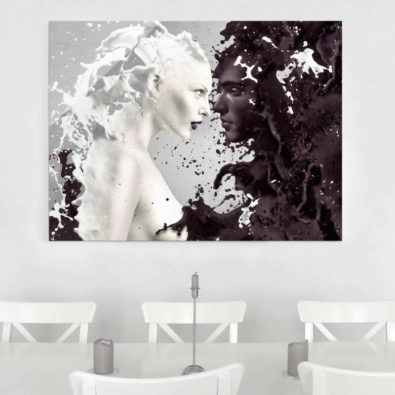 

Cuadro de cristal - Milk & Coffee - Apaisado 3:4 Dimensión LxA: 75cm x 100cm