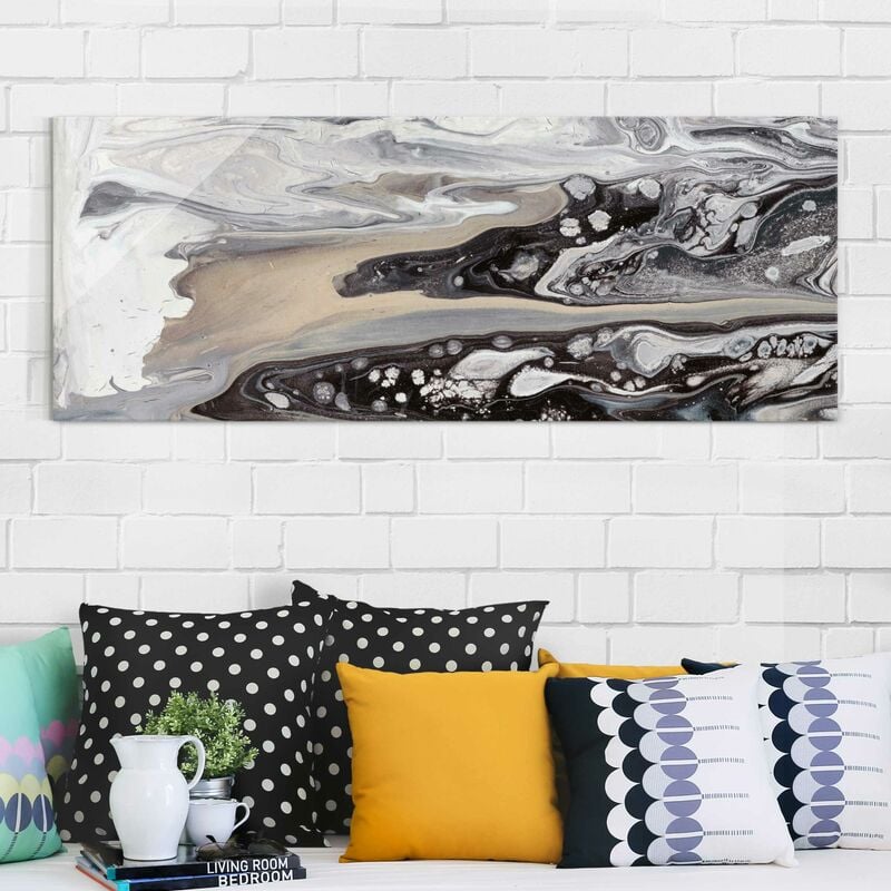 

Bilderwelten - Cuadro de cristal - Molten Rock III - Panorama Apaisado Dimensión LxA: 50cm x 125cm