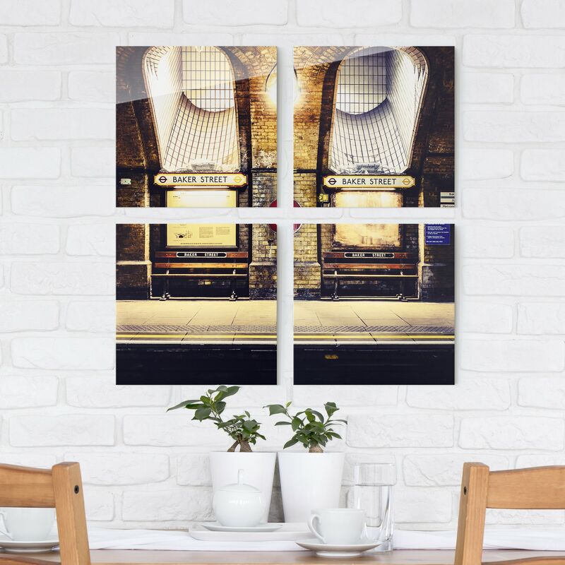 

Bilderwelten - Cuadro de cristal multipart - Baker Street 4 parte Dimensión LxA: 4x 30cm x 30cm