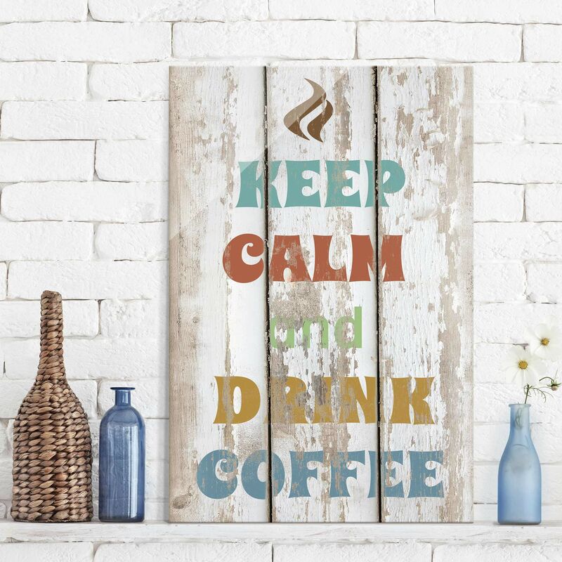 

Cuadro de cristal - No.RS184 Drink Coffee - Alto 3:2 Dimensión LxA: 45cm x 30cm