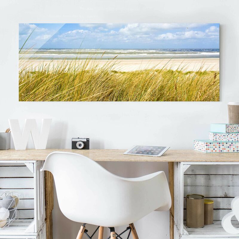 

Cuadro de cristal - On the North Sea coast - Panorama Apaisado Dimensión LxA: 30cm x 80cm