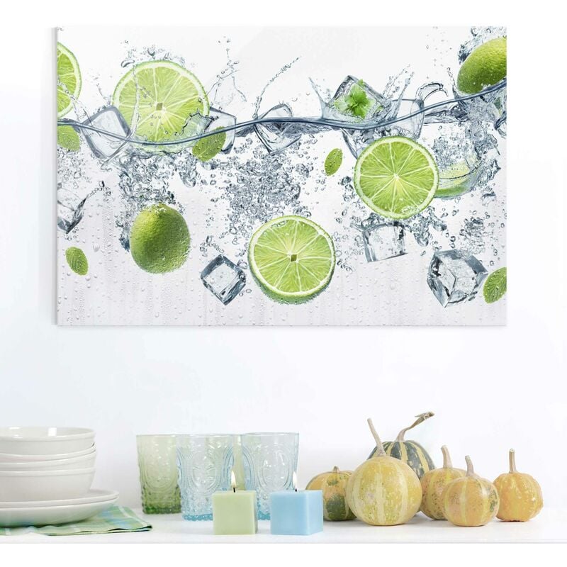 

Cuadro de cristal - Refreshing lime - Apaisado 2:3 Dimensión LxA: 30cm x 45cm