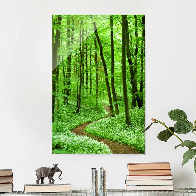 

Bilderwelten - Cuadro de cristal - Romantic Forest Track - Alto 3:2 Dimensión LxA: 120cm x 80cm