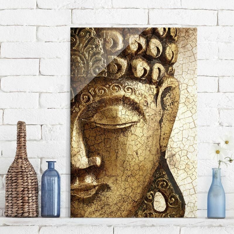 

Bilderwelten - Cuadro de cristal - Vintage Buddha - Alto 3:2 Dimensión LxA: 120cm x 80cm