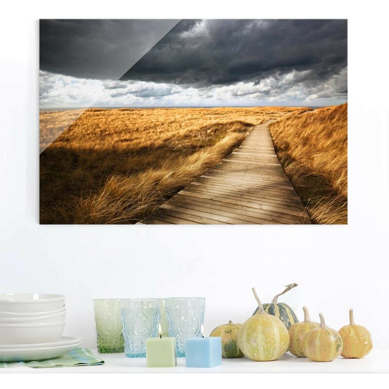 

Bilderwelten - Cuadro de cristal - Way in the dunes - Apaisado 2:3 Dimensión LxA: 60cm x 90cm