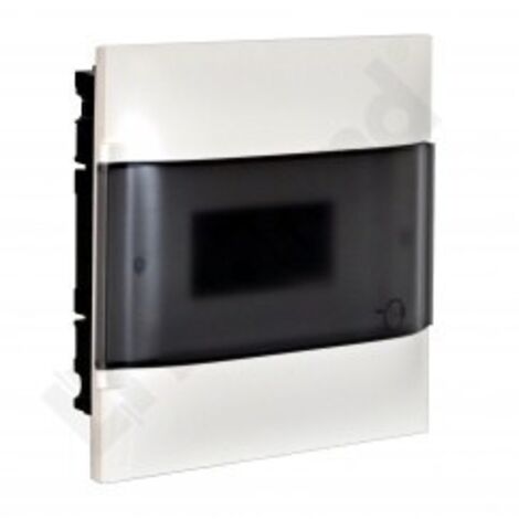 Cuadro de distribución de empotrar PRACTIBOX S 1x12, puerta transparente, para paredes macizas