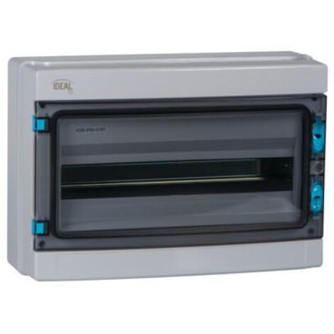 Cuadro de distribución de superficie KDB IP65 S18T Ideal 1x18