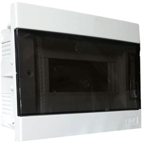 Cuadro de distribución empotrado Eaton C9M 8 módulos con puerta ahumada 102817