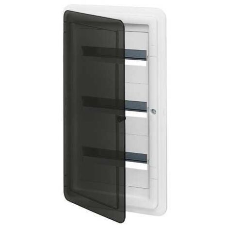 Cuadro de distribución empotrado Vimar 36 módulos DIN IP40 con puerta ahumada V53136