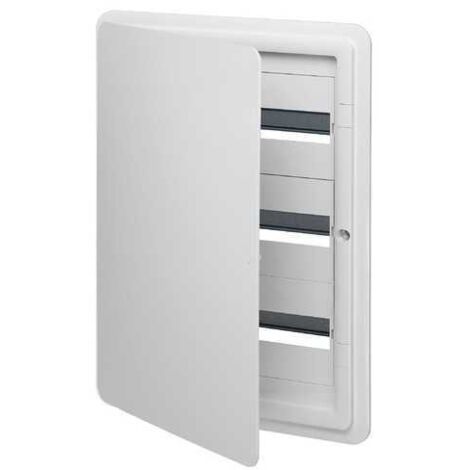 Cuadro de distribución empotrado Vimar 54 módulos DIN IP40 con puerta blanca V53154.B