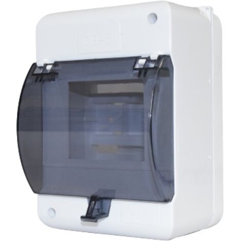 Cuadro de distribución modular de superficie 1x5 con trampilla antihumo IP30 Karlik OB5ZZK