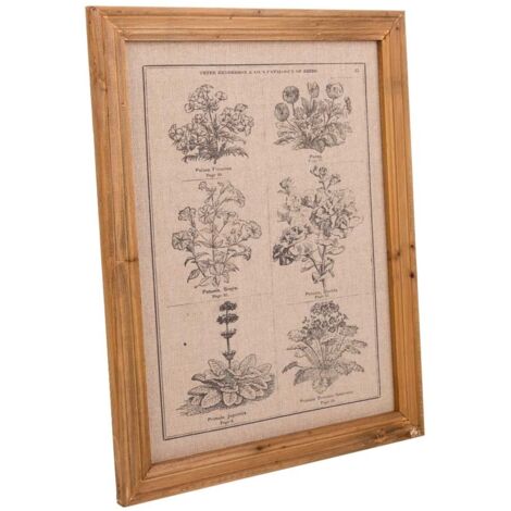 Cuadro de madera y tela impresa 33x43x1,8