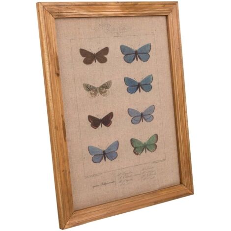 Cuadro de madera y tela impresa 33x43x1,8
