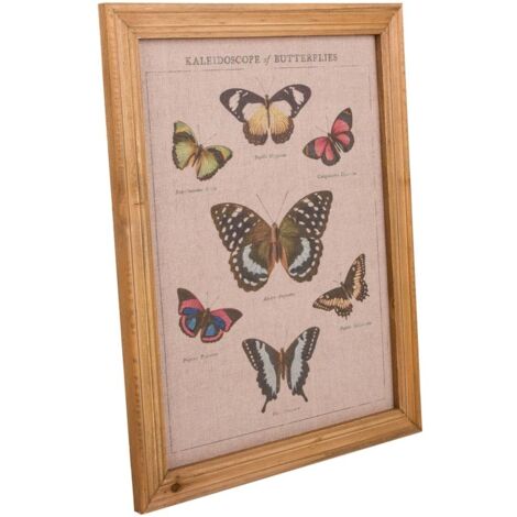 Cuadro de madera y tela impresa 33x43x1,8