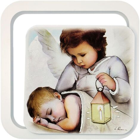 Cuadro de un Ángel pintado sobre madera Tamaño: 11x11cm SKU: ES06201140