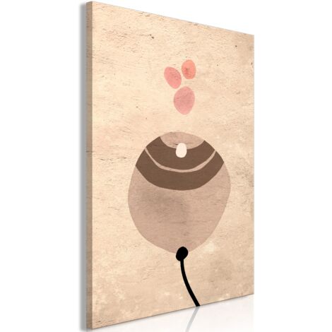 Cuadro decorativo en lienzo con impresión premium en 1 parte sobre marco de madera Patrón de globo de arena 20x30 cm 110013462