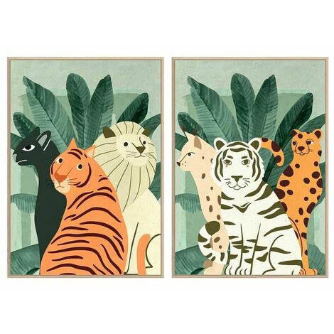 Cuadros de animales Láminas y cuadros modernos en lienzos de animales (2)