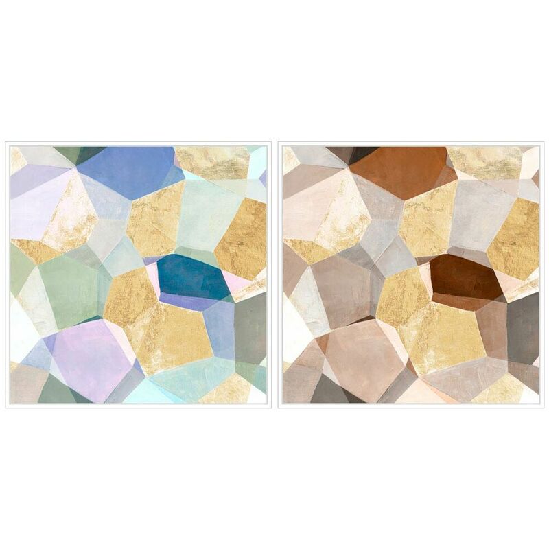

Cuadro DKD Home Decor Abstracto (2 pcs) (103 x 4.5 x 103 cm)
