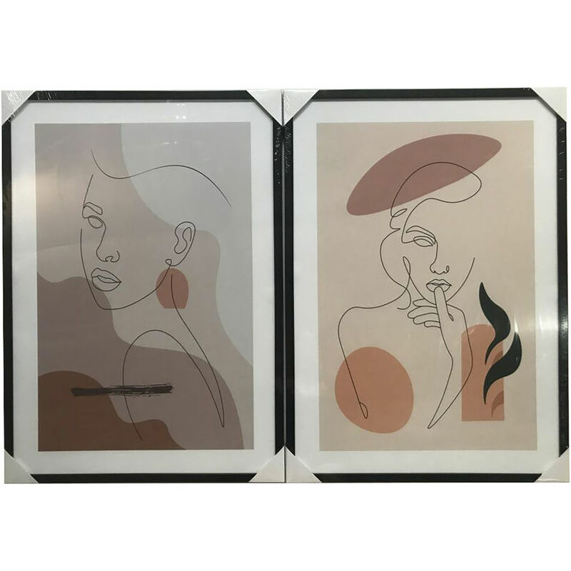 

Cuadro DKD Home Decor Abstracto (2 pcs) (50 x 3 x 70 cm)