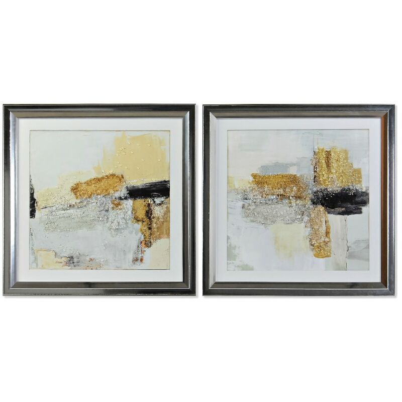 

Cuadro DKD Home Decor Abstracto (2 pcs) (69 x 3 x 69 cm)