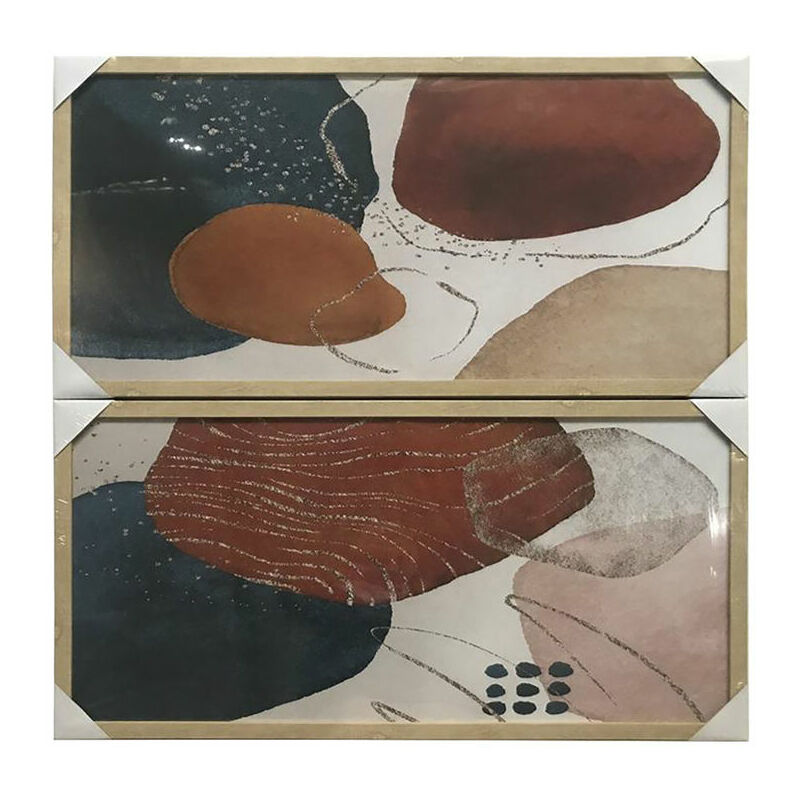 

Cuadro DKD Home Decor Abstracto (2 pcs) (80 x 2.5 x 40 cm)