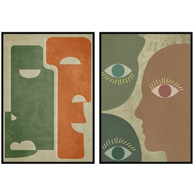 

Cuadro DKD Home Decor Abstracto (2 pcs) (83 x 4.5 x 123 cm)