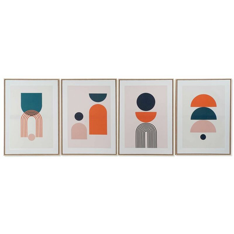 

Cuadro DKD Home Decor Abstracto (4 pcs) (50 x 3 x 70 cm)