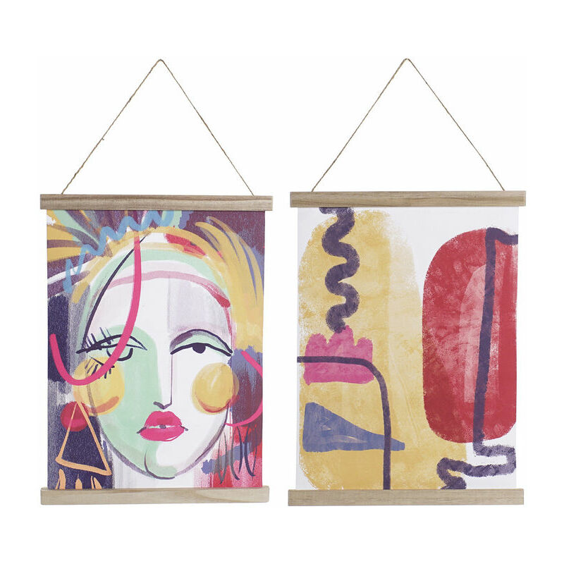 

Cuadro DKD Home Decor Abstracto Madera MDF (2 pcs) (38 x 1.5 x 51 cm)