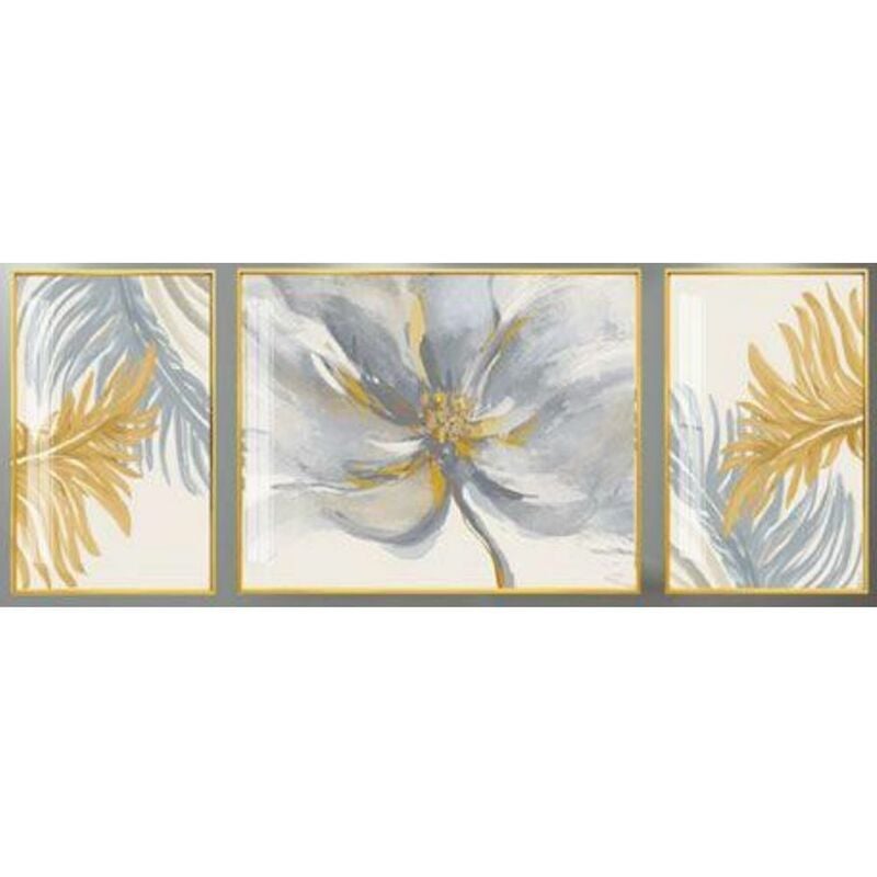 

Cuadro DKD Home Decor Flores (3 pcs) (240 x 3 x 80 cm)