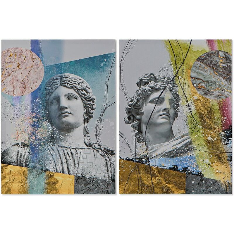 

Cuadro DKD Home Decor Art Lienzo (2 pcs) (50 x 1.8 x 70 cm)