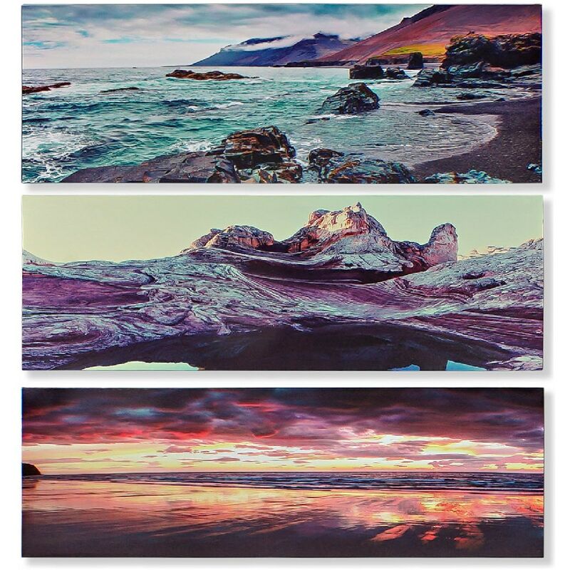 

Cuadro DKD Home Decor Beach Lienzo (3 pcs) (90 x 2 x 30 cm)