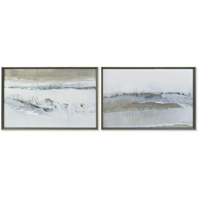 

Cuadro DKD Home Decor Cristal Lienzo Abstracto (2 pcs) (105 x 3 x 71 cm)