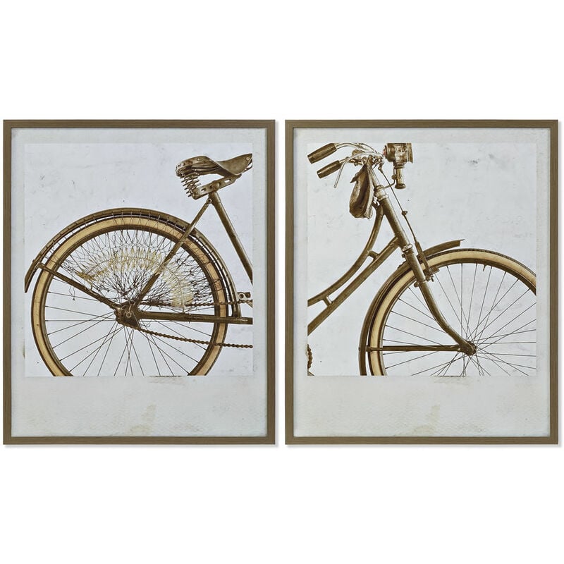 

Cuadro DKD Home Decor Cristal Lienzo Bicicleta (69 x 3 x 83 cm)