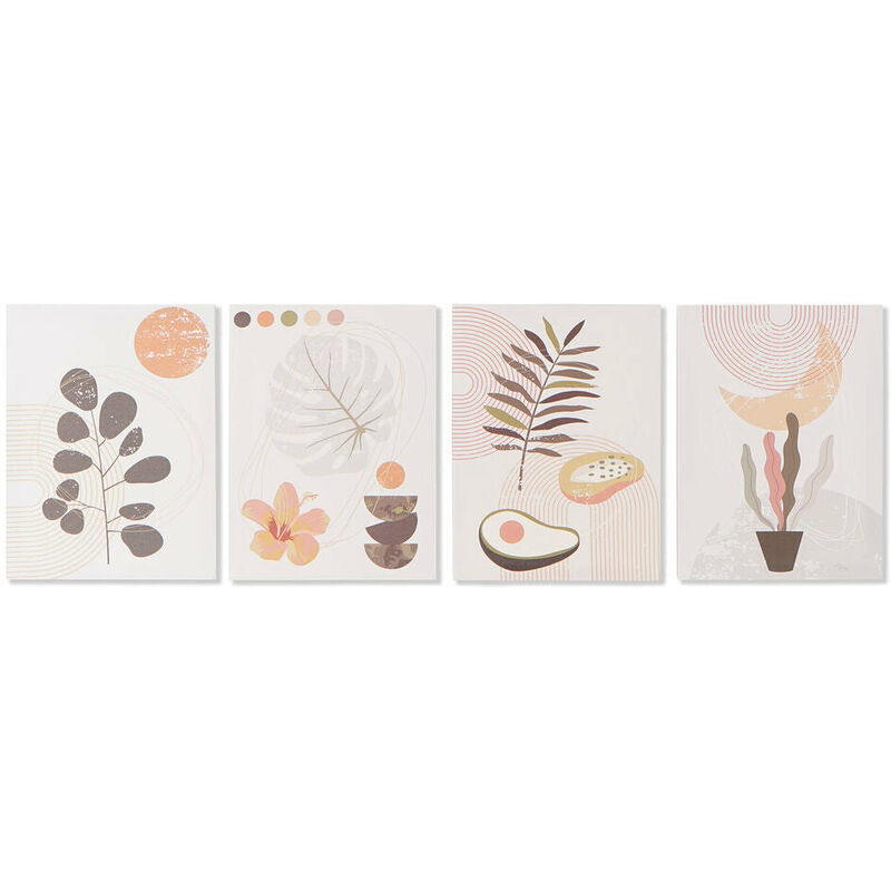 

Cuadro DKD Home Decor Flores (30 x 1.8 x 40 cm) (4 pcs)