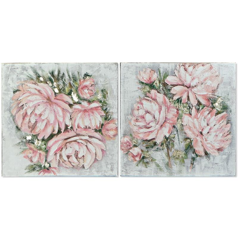 

Cuadro DKD Home Decor Flowers (80 x 3.5 x 80 cm)