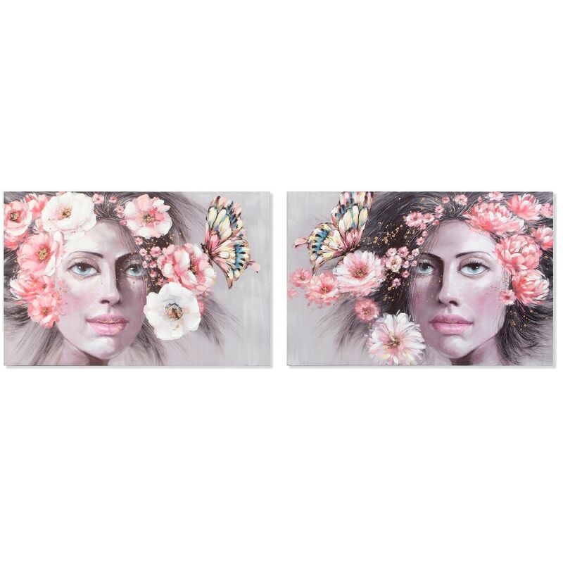 

Cuadro DKD Home Decor Girl Lienzo (2 pcs) (120 x 3 x 80 cm)