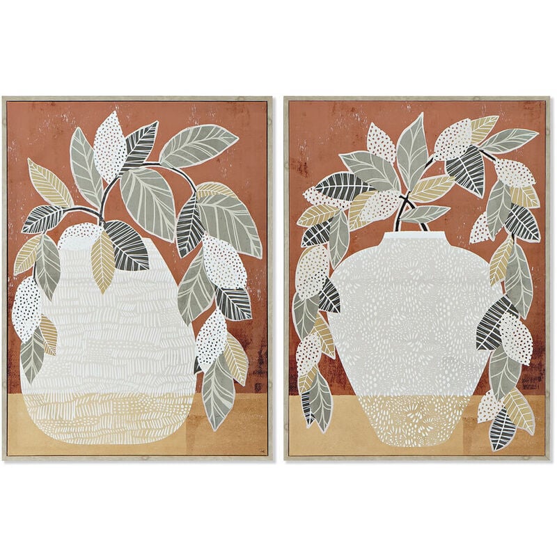 

Cuadro DKD Home Decor Jarrón (2 pcs) (52 x 2.7 x 72 cm)